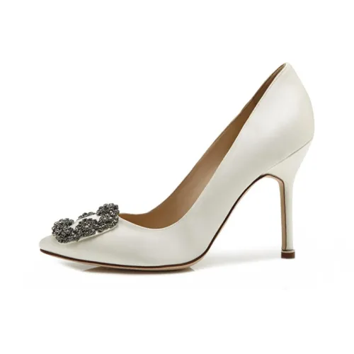 MANOLO BLAHNIK High Heels Women's White