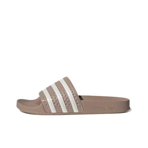 Adidas Originals ADILETTE Series Slide Slippers Women's Brown