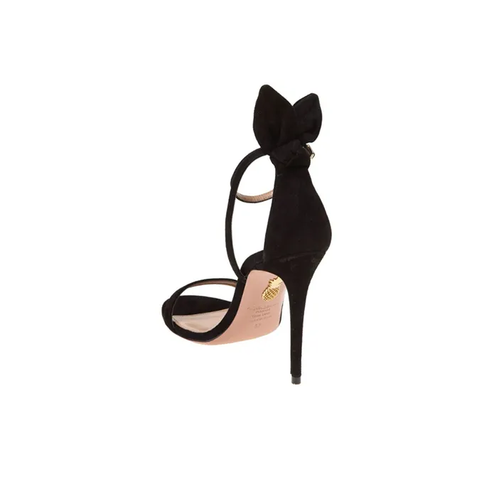 AQUAZZURA Bow Tie 105mm Bow Sandals-3
