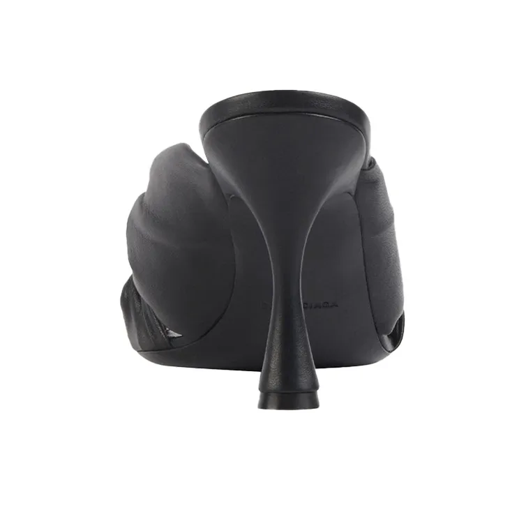 Balenciaga Small High Heels Black Slippers Women's-5