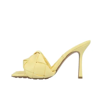 Bottega Veneta Lido Slide Slippers Women's Yellow