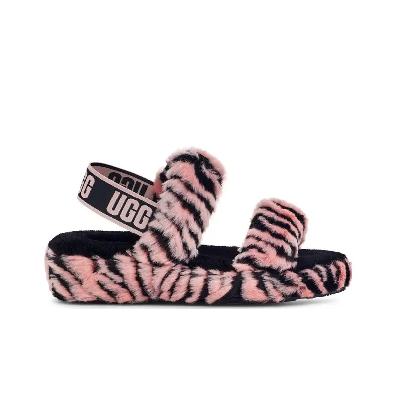 UGG Oh Yeah Plush Slippers Women's Pink-1