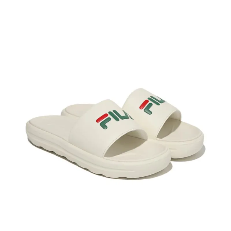 FILA Drifter V2 Large Logo Slides 'Cream'-2