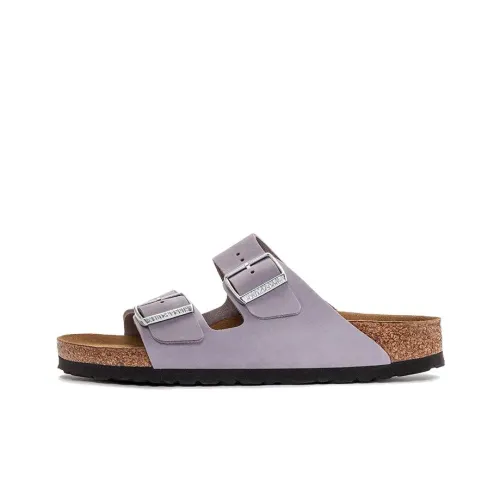 Birkenstock Arizona Softbed Nubuck Leather Purple Fog Women's