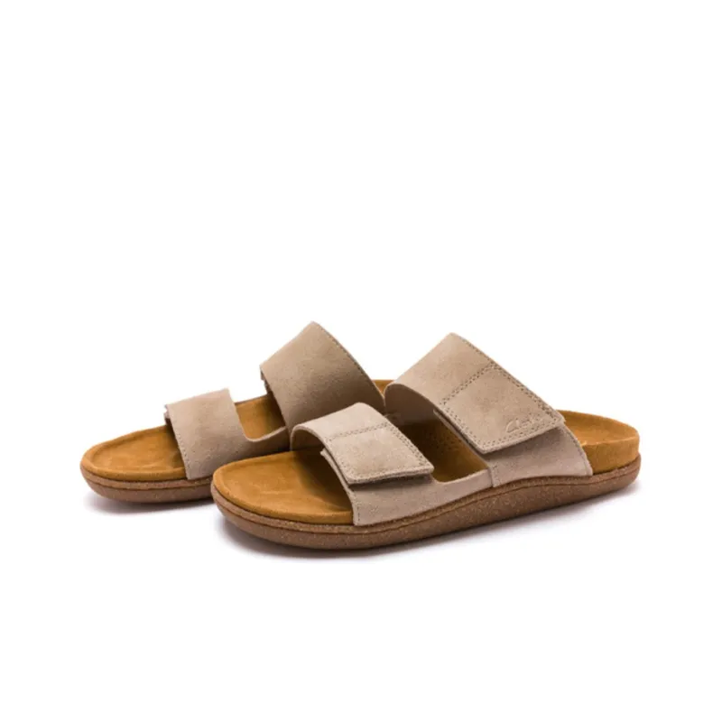 Clarks Rubber Sole Slip Resistant Abrasion Resistant Slide Slippers Men's-1