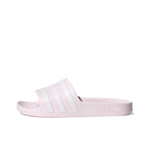 Adidas Adilette Aqua Slides Almost Pink Cloud White