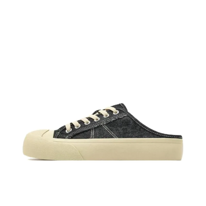 ZARA Rubber Sole Quiet Wrap-toe Slippers Women's Black-0