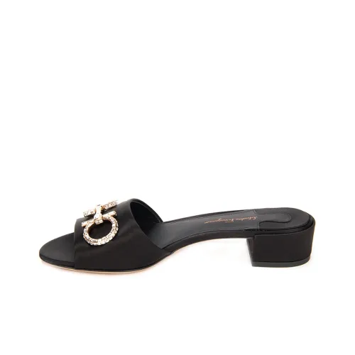 Ferragamo Slide Slippers Women's Black