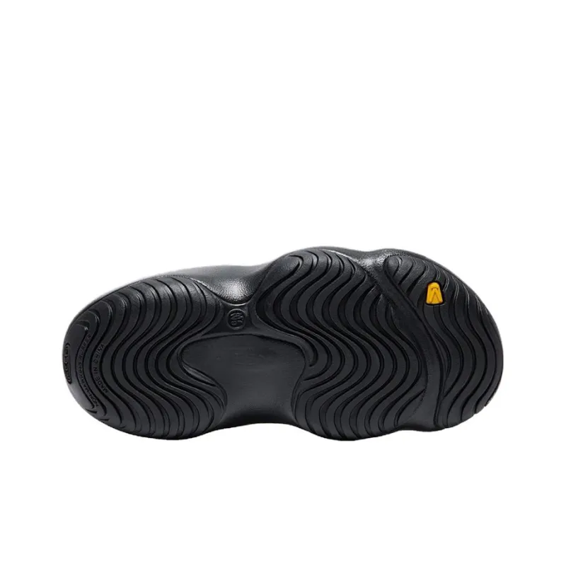 KEEN Yogui Artsfull Rubber Sole Quick Dry Slide Slippers Men's Black Green-4