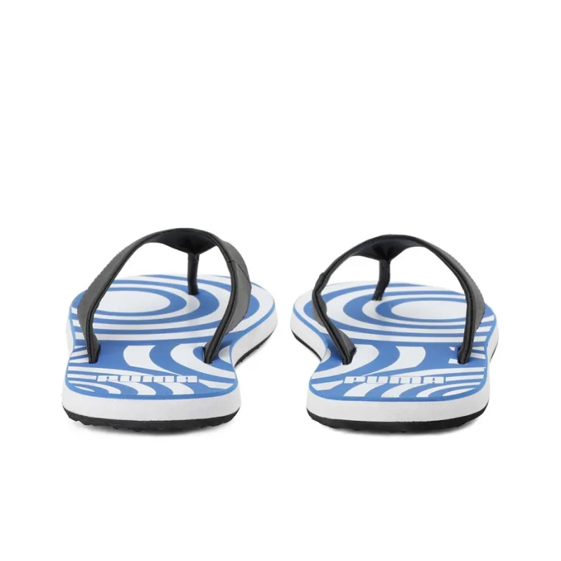 PUMA Rubber Sole Slip-Resistant Slide Slippers Men's Blue White-2