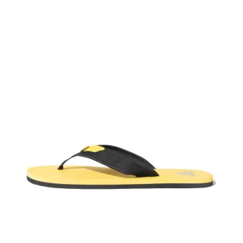 Adidas Rubber Sole Slide Slippers Men's Black Yellow