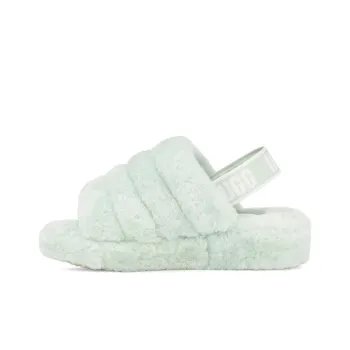 UGG FLUFF YEAH Slide Stylish Sandals Women's Mint