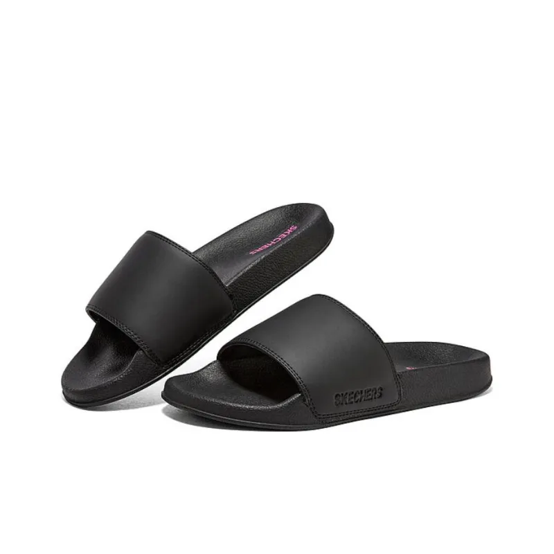 Skechers Cali Side Lines 2 EVA Slip Resistant Abrasion Resistant Casual Slippers Women's Black-3