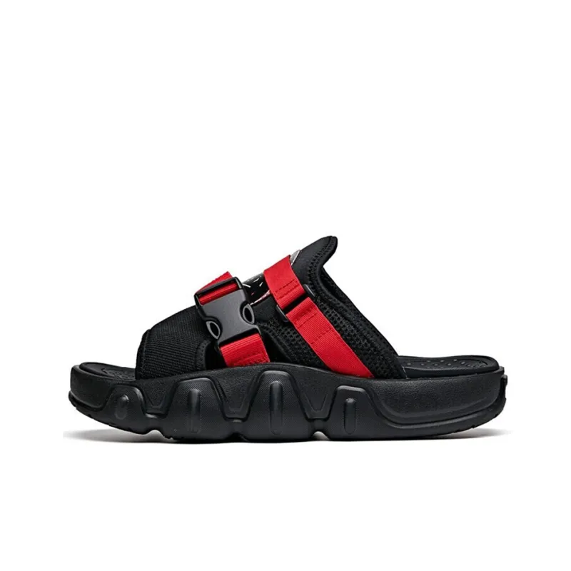ANTA Slide Slippers Men Black//University Red-0