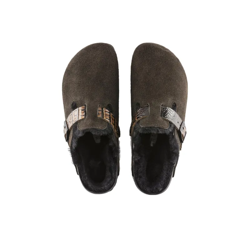 Birkenstock Wrap toe Slippers Unisex Mocha Narrow Fit-3
