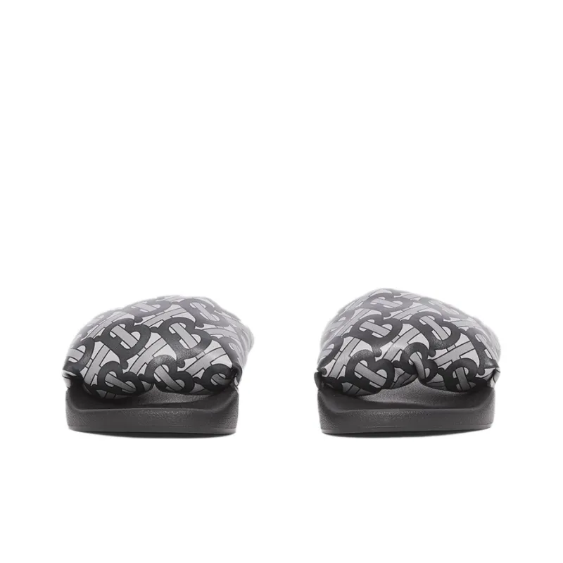 Burberry Monogram Print Slide Grey Women's-2