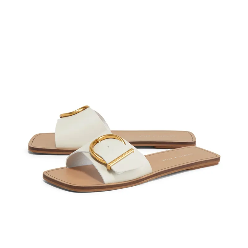 CHARLES&KEITH Stylish Sandal Women's Pink White-2