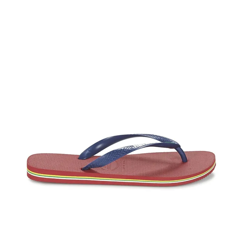 Havaianas Antibacterial Quick Dry Slip Resistant Flip Flops Unisex Sea Blue Red-1