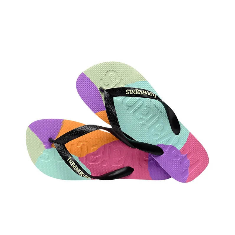 Havaianas Logomania Multicolor Slippers Unisex Multicolor Patterns-2