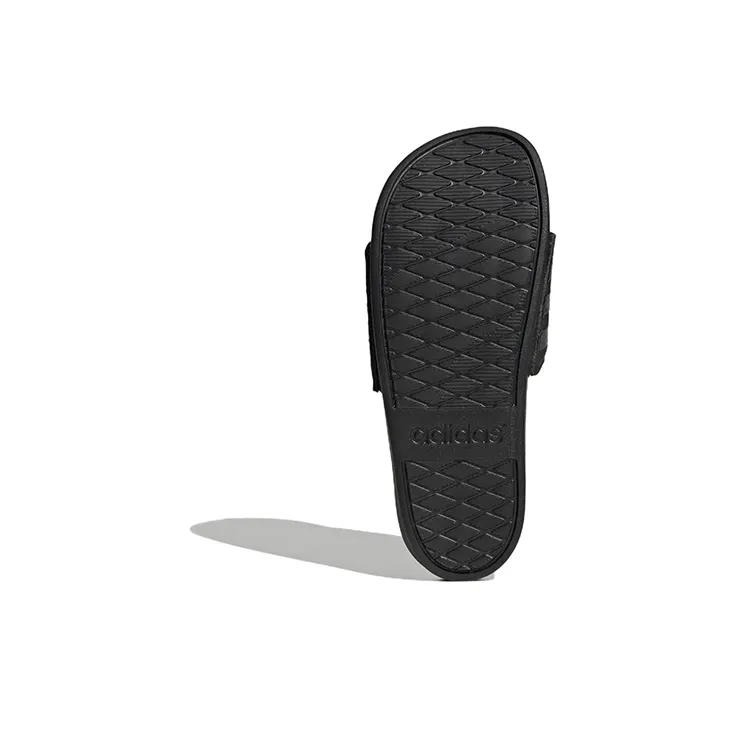 Adidas Adilette Comfort Slides Core Black Grey Women's-5