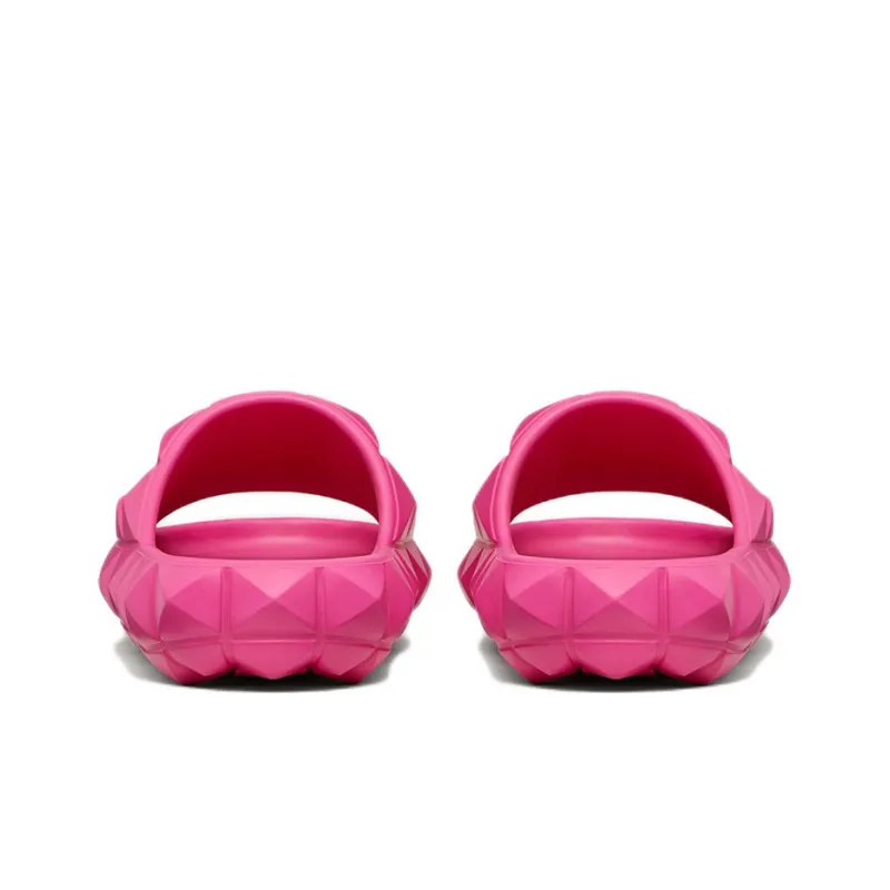 Valentino Roman Stud Turtle Slide Sandal Fuchsia Women's-3