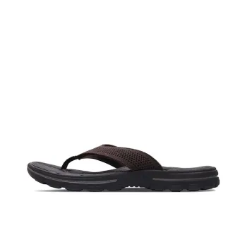 Skechers Relaxed Fit Rubber Sole Slip-Resistant Slide Slippers Men's Chocolate