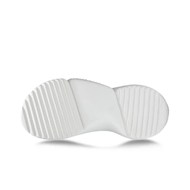 NORVINCY Home And Outdoor Dual Use Anti Rollover Slide Slippers Solid Color Versatile Platform Sandal Set Unisex White-4