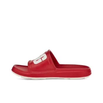 UGG Rubber Sole Slide Slippers Women's Samba Red