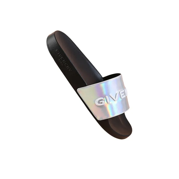 Givenchy Logo Slide 'Black Iridescent'-3