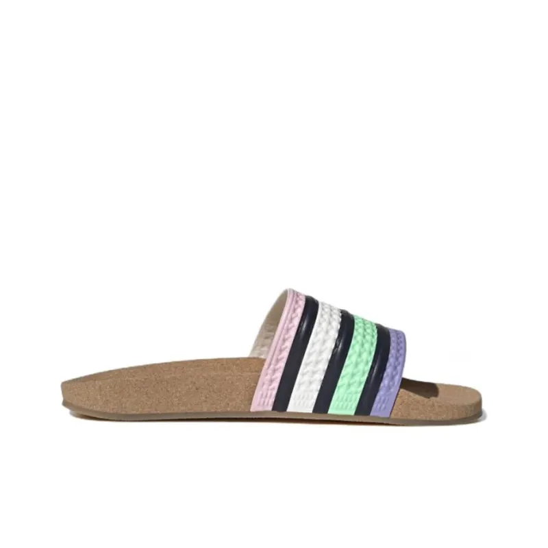 Adidas Adilette Cork Slides Pulse Mint Legend Ink Light Purple-1