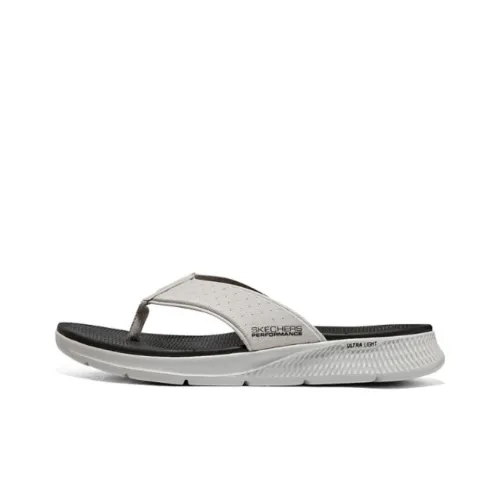 Skechers Go Consistent Sandal Slip-Resistant Abrasion-Resistant Slide Slippers Men's Gray Black