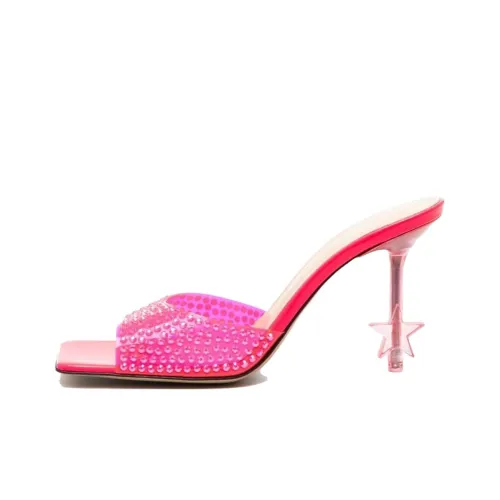 MACH & MACH Slide Slippers Women's Neon Pink