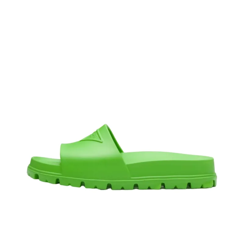 PRADA Rubber Slides Apple Green Men's-0