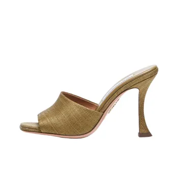 AQUAZZURA Odor-Resistant Slide Slippers Women's Olive