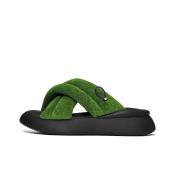 Lost In Echo Slide Slippers Women's Army Green