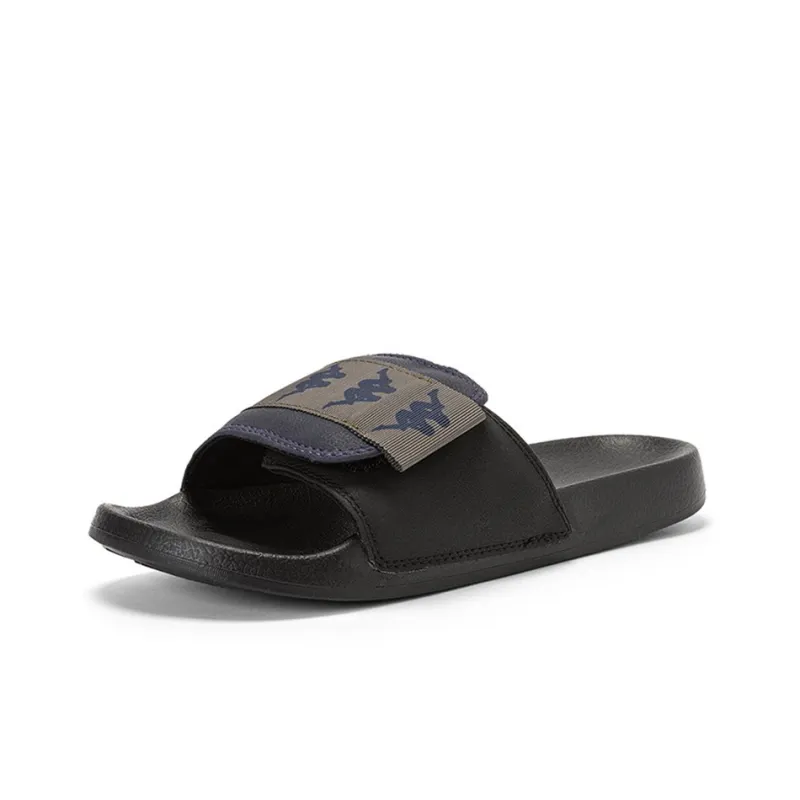 Kappa Slip Resistant Slide Slippers Unisex Black-1