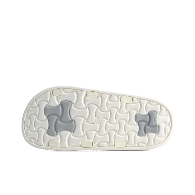 LiNing Clap Slip Resistant Abrasion Resistant Slide Slippers Women's White-4
