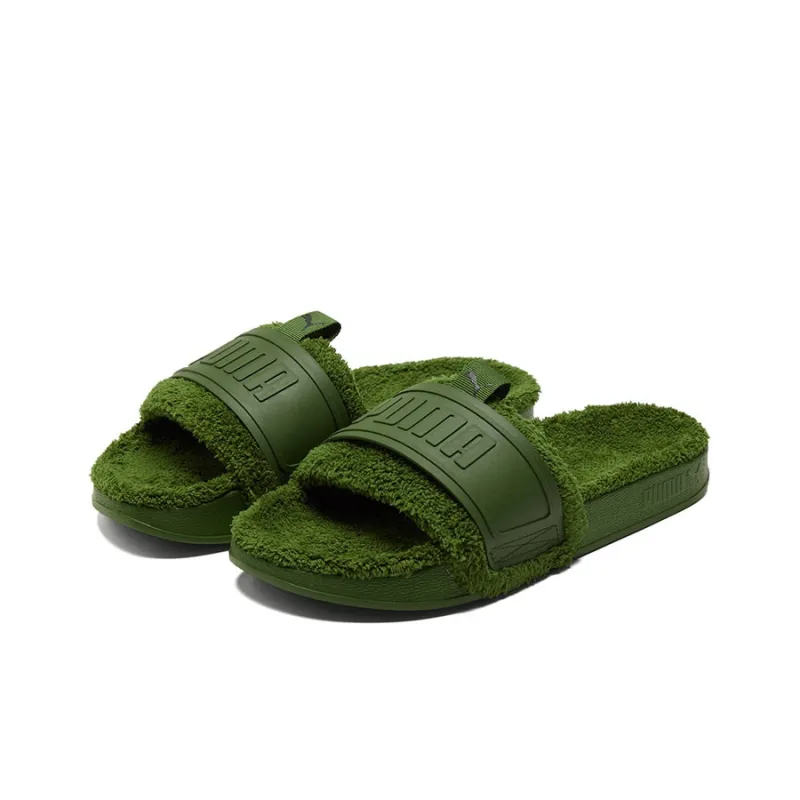 PUMA Leadcat Ylm Slide Winter Slipper Green-2