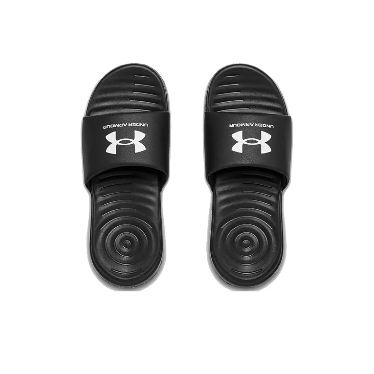 Under Armour Ansa Fixed Slides 'Black White' Women's-3