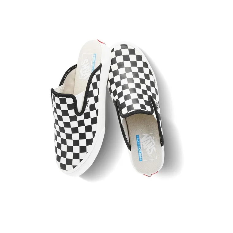 Vans Mule Sf Slide Checkboard Black And White Women's-3
