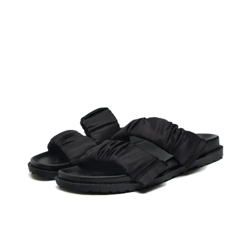 ZARA Rubber Sole Slide Slippers Women's Black-1