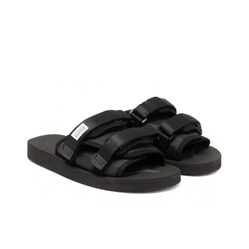 Suicoke Logo patch Touch strap Slides-2
