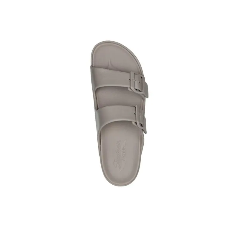 Skechers Foamies Rubber Sole Slide Slippers Women's Taupe-2