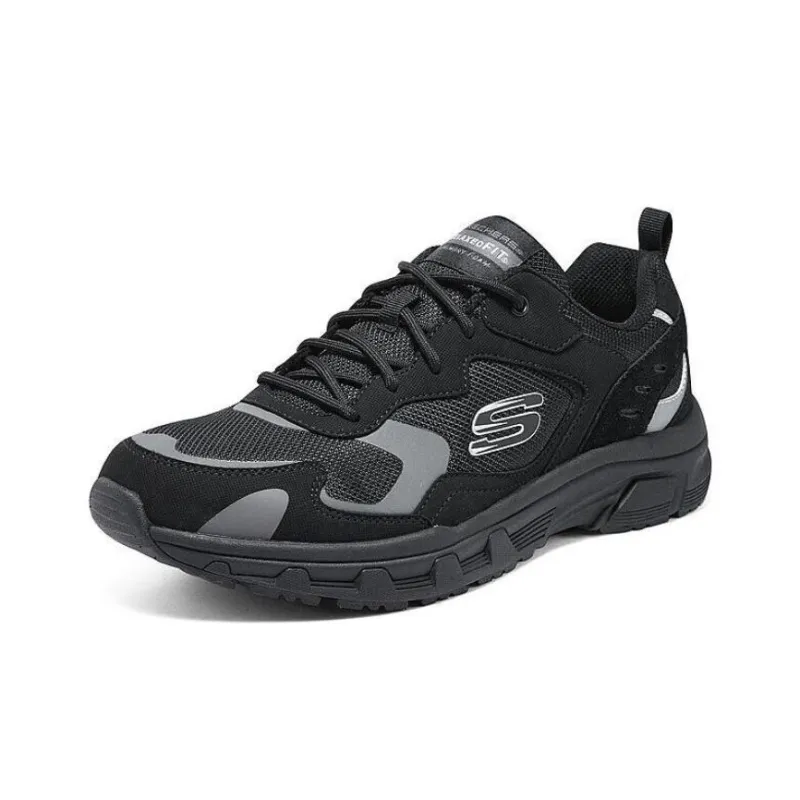 Skechers Go Walk Fle Breathable Lightweight Rebound Low Top Casual Shoes Men's Black-2