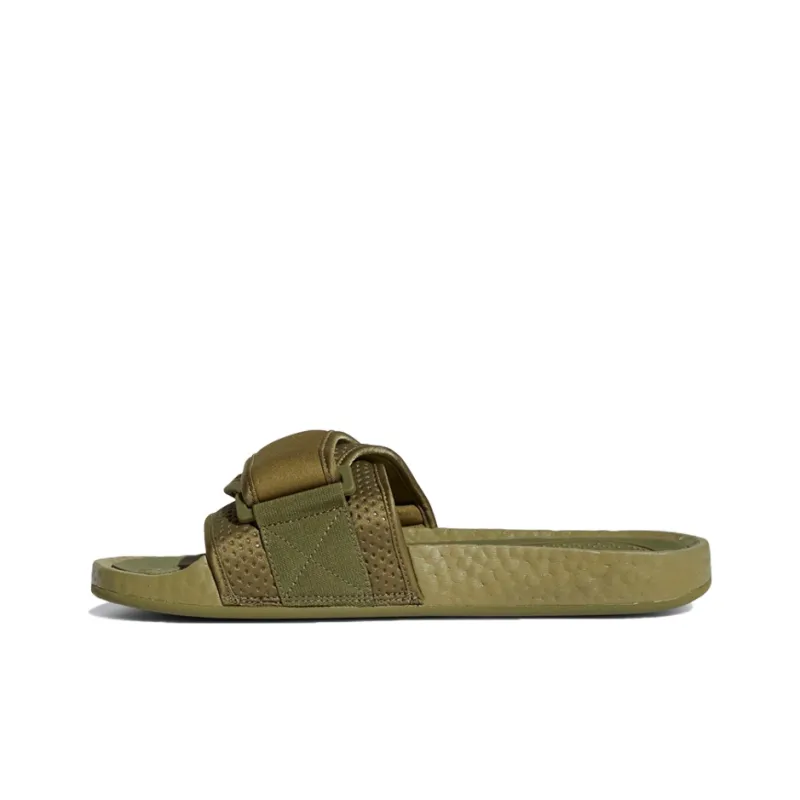 Adidas Boost Slide Pharrell Olive Cargo-0