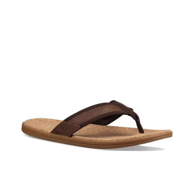 UGG Seaside Flip Minimalistic Cozy Flat Heel Sandals Brown-2