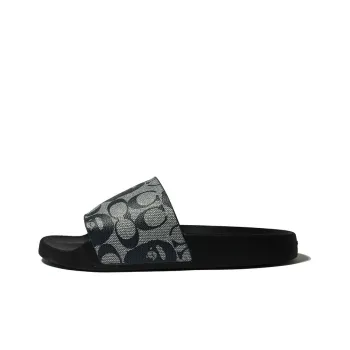 BAPE A BATHING APE Slide Coach Black Grey
