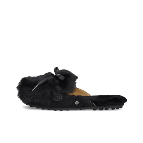 UGG Shaine Fluff Stylish Sandals Women's Black