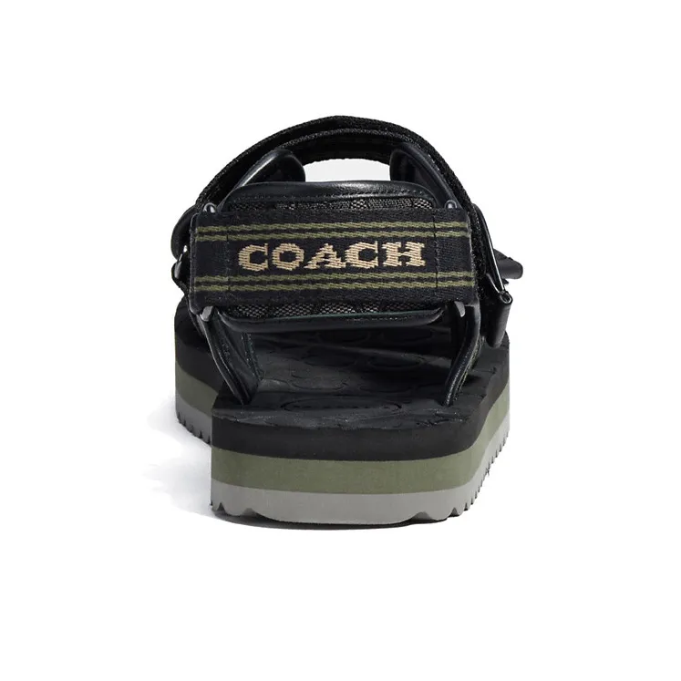 COACH Beach Sandals Men's Black-3