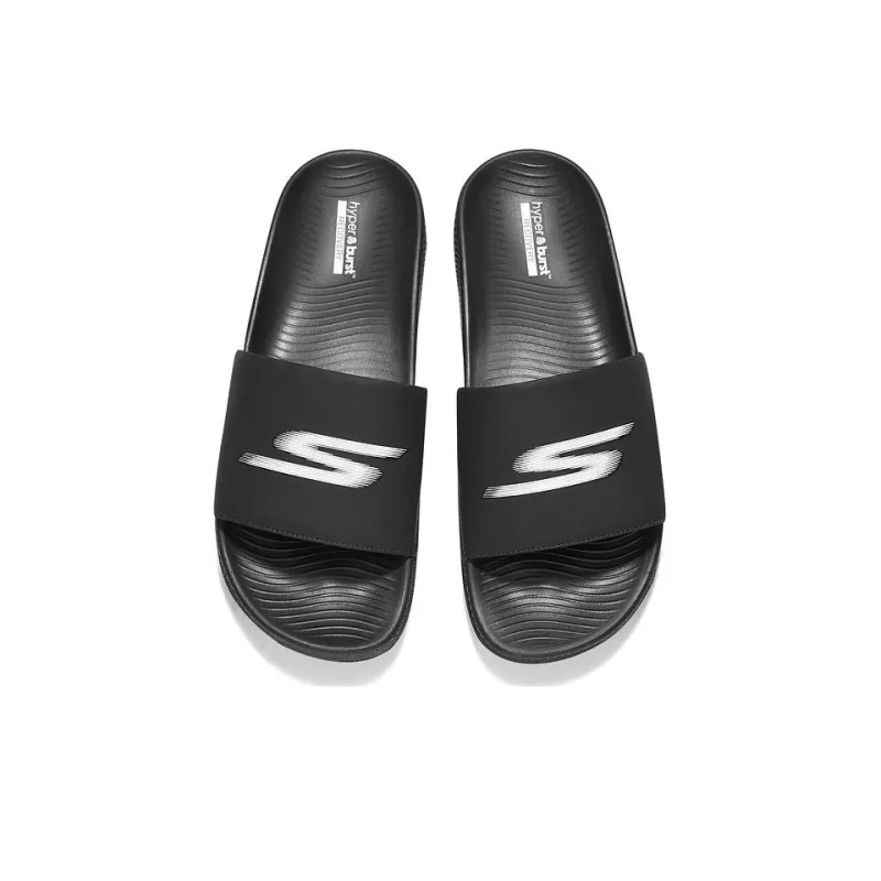 Skechers ON THE GO Slip Resistant Abrasion Resistant Slide Slippers Men's Black-2